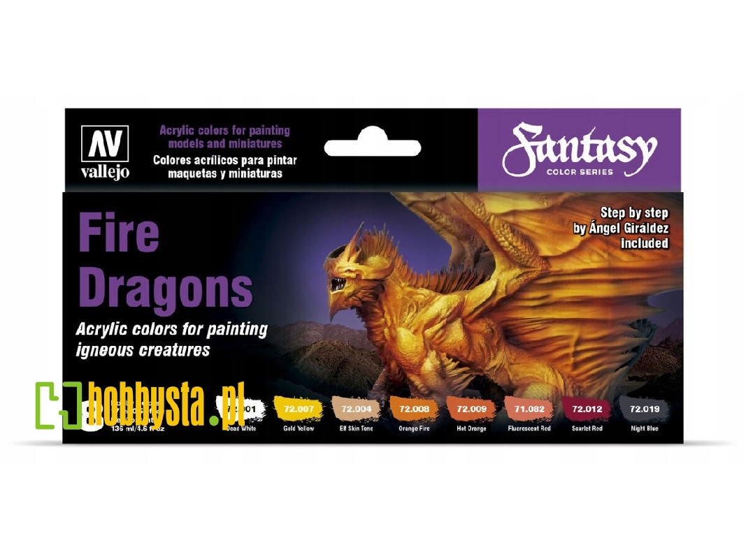 72312 Fantasy Color Series - Fire Dragons Game Color Set - zdjęcie 1