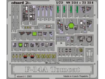  F-14A 1/72 - Hasegawa - blaszki - zdjęcie 1