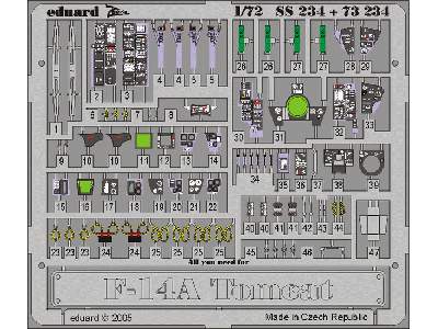  F-14A 1/72 - Hasegawa - blaszki - zdjęcie 2
