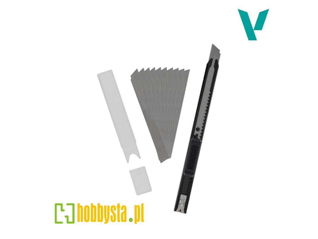 Slim Snap-off Knife & Blades (10pcs) - zdjęcie 1 Slim Snap-off Knife & Blades (10pcs) - zdjęcie 1