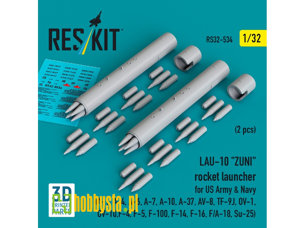 Lau-10 "zuni" Rocket Launcher For Us Army & Navy (2 Pcs / 3d Printed) - zdjęcie 1 Lau-10 "zuni" Rocket Launcher For Us Army & Navy (2 Pcs / 3d Printed) - zdjęcie 1