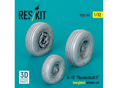 Faichild A-10 Thunderbolt Ii - Weighted Wheels Set (3d Printed) - zdjęcie 1