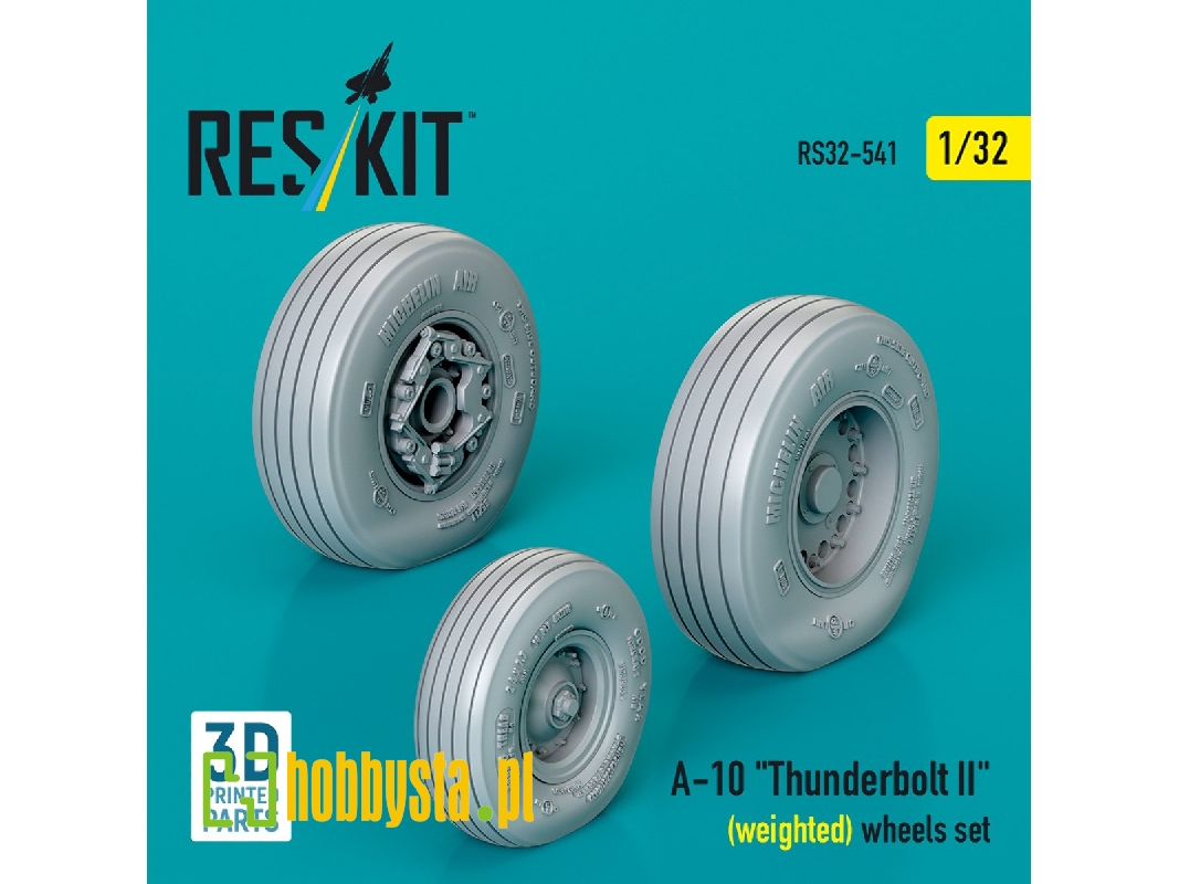 Faichild A-10 Thunderbolt Ii - Weighted Wheels Set (3d Printed) - zdjęcie 1