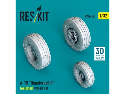Faichild A-10 Thunderbolt Ii - Weighted Wheels Set (3d Printed) - zdjęcie 2