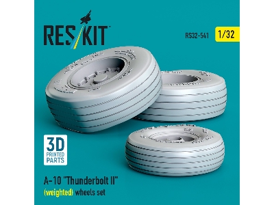 Faichild A-10 Thunderbolt Ii - Weighted Wheels Set (3d Printed) - zdjęcie 3
