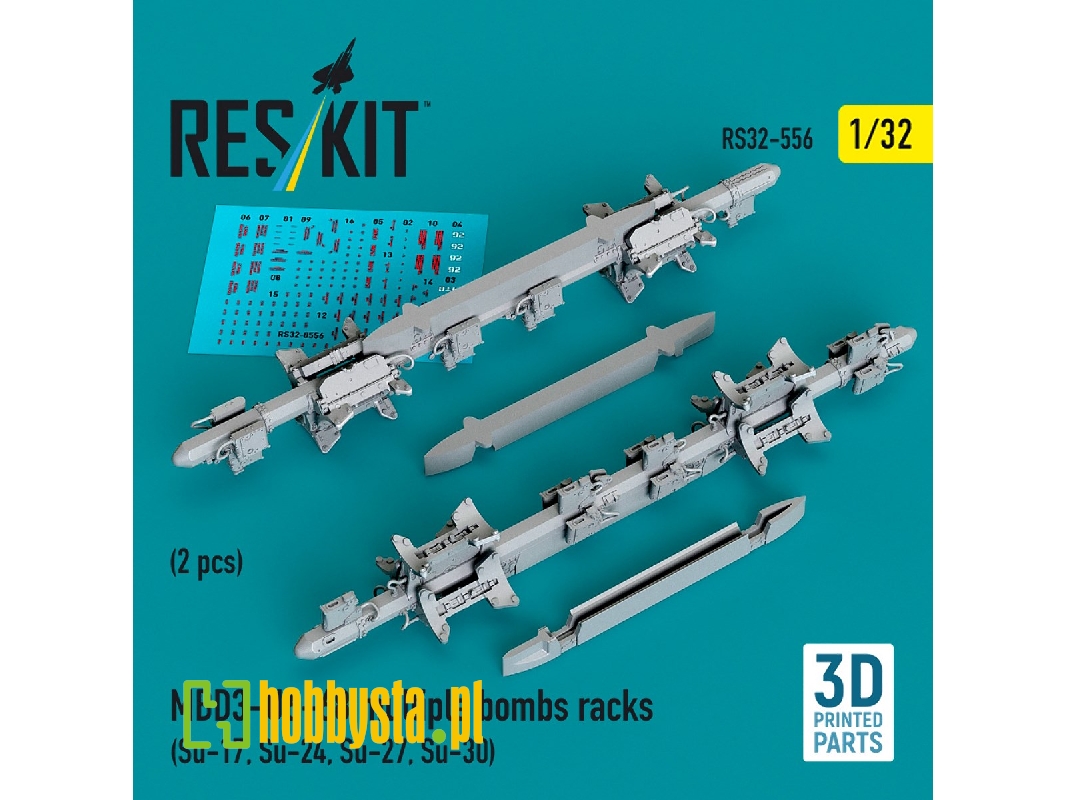 Mbd3-u6-68 Multiple Bombs Racks (2 Pcs / 3d Printed) - zdjęcie 1