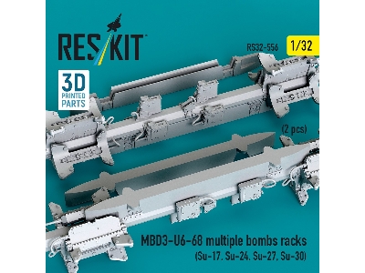 Mbd3-u6-68 Multiple Bombs Racks (2 Pcs / 3d Printed) - zdjęcie 2