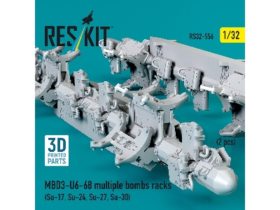 Mbd3-u6-68 Multiple Bombs Racks (2 Pcs / 3d Printed) - zdjęcie 3
