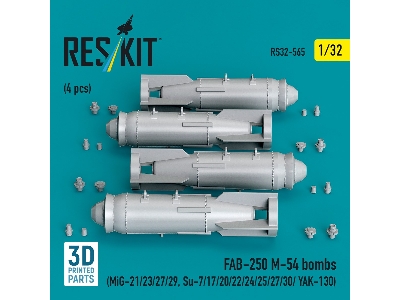 Fab-250 &#1052;-54 Bombs (4 Pcs / 3d Printed) - zdjęcie 2