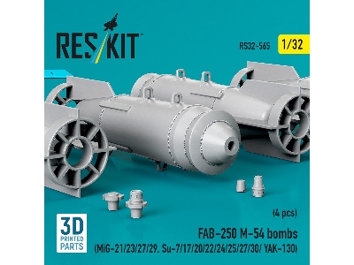 Fab-250 &#1052;-54 Bombs (4 Pcs / 3d Printed) - zdjęcie 3