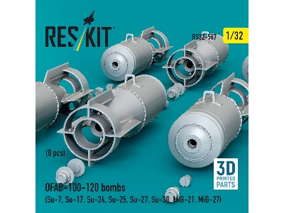 Ofab-100-120 Bombs (8 Pcs / 3d Printed) - zdjęcie 3