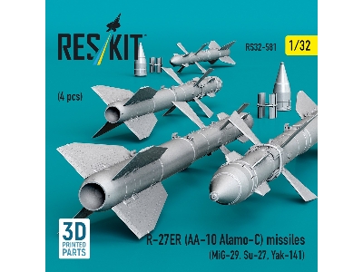 R-27er (Aa-10 Alamo-c) Missiles (4 Pcs / 3d Printed) - zdjęcie 3