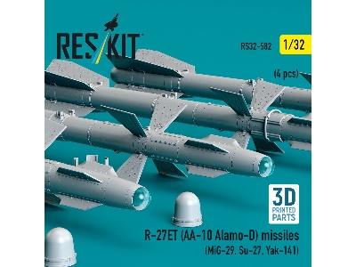 R-27et (Aa-10 Alamo-d) Missiles (4 Pcs / 3d Printed) - zdjęcie 2