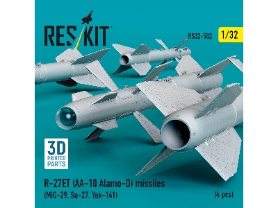 R-27et (Aa-10 Alamo-d) Missiles (4 Pcs / 3d Printed) - zdjęcie 3