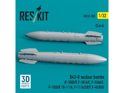 B43-0 Nuclear Bombs (2 Pcs / 3d Printed) - zdjęcie 2