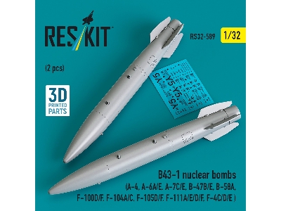 B43-1 Nuclear Bombs (2 Pcs / 3d Printed) - zdjęcie 1