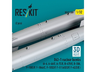 B43-1 Nuclear Bombs (2 Pcs / 3d Printed) - zdjęcie 2