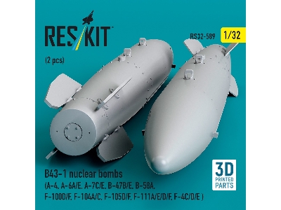 B43-1 Nuclear Bombs (2 Pcs / 3d Printed) - zdjęcie 3