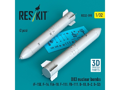 B83 Nuclear Bombs (2 Pcs / 3d Printed) - zdjęcie 1