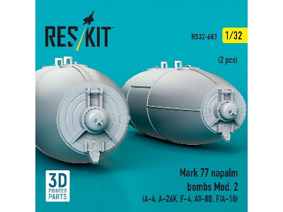 Mark 77 Napalm Bombs Mod.2 (2 Pcs / 3d Printed) - zdjęcie 2