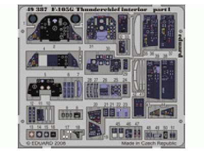  F-105G interior S. A. 1/48 - Monogram - blaszki - zdjęcie 1