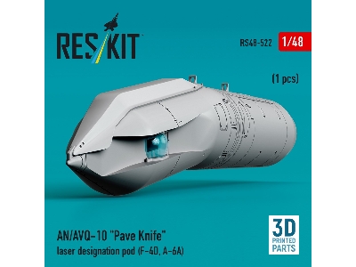 An/Avq-10 "pave Knife" Laser Designation Pod  (1 Piece / 3d Printed) - zdjęcie 3