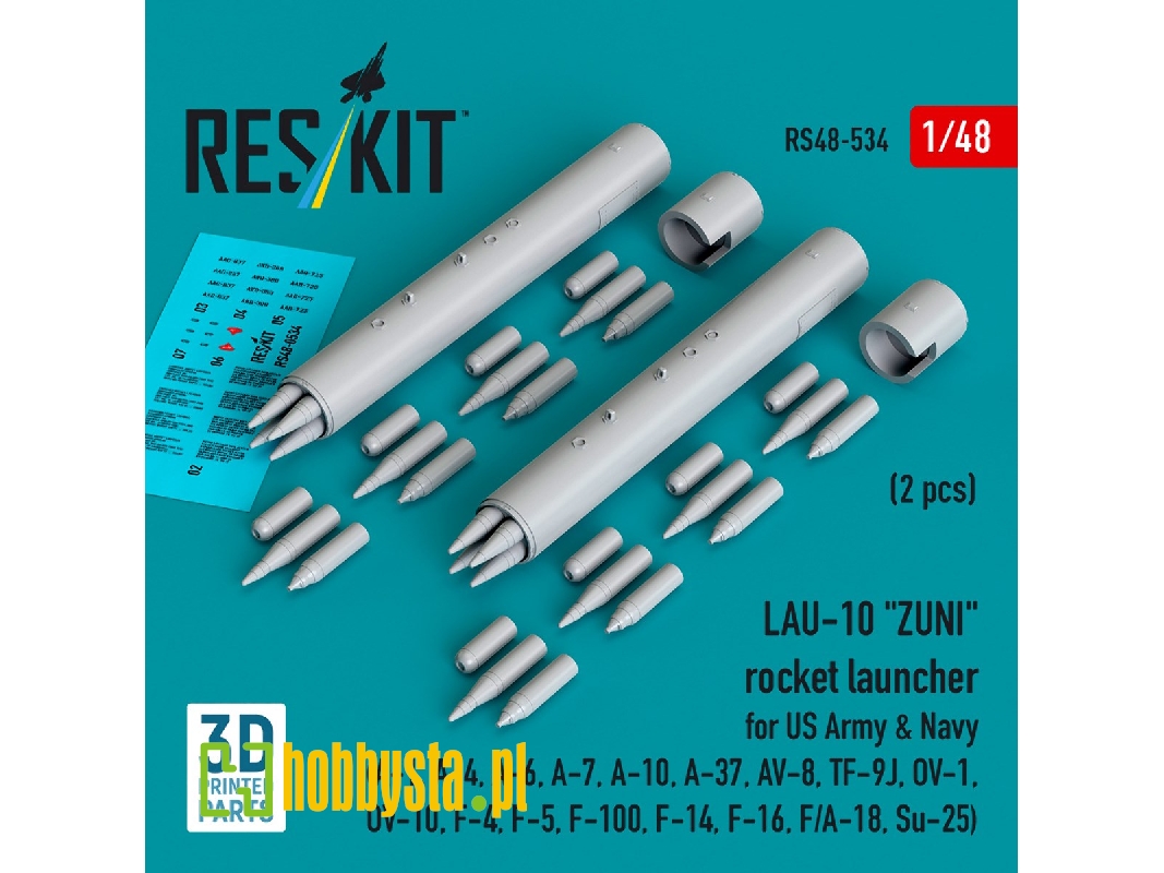 Lau-10 "zuni" Rocket Launcher For Us Army & Navy (2 Pcs / 3d Printed) - zdjęcie 1 Lau-10 "zuni" Rocket Launcher For Us Army & Navy (2 Pcs / 3d Printed) - zdjęcie 1