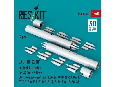 Lau-10 "zuni" Rocket Launcher For Us Army & Navy (2 Pcs / 3d Printed) - zdjęcie 2