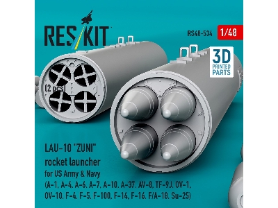 Lau-10 "zuni" Rocket Launcher For Us Army & Navy (2 Pcs / 3d Printed) - zdjęcie 3