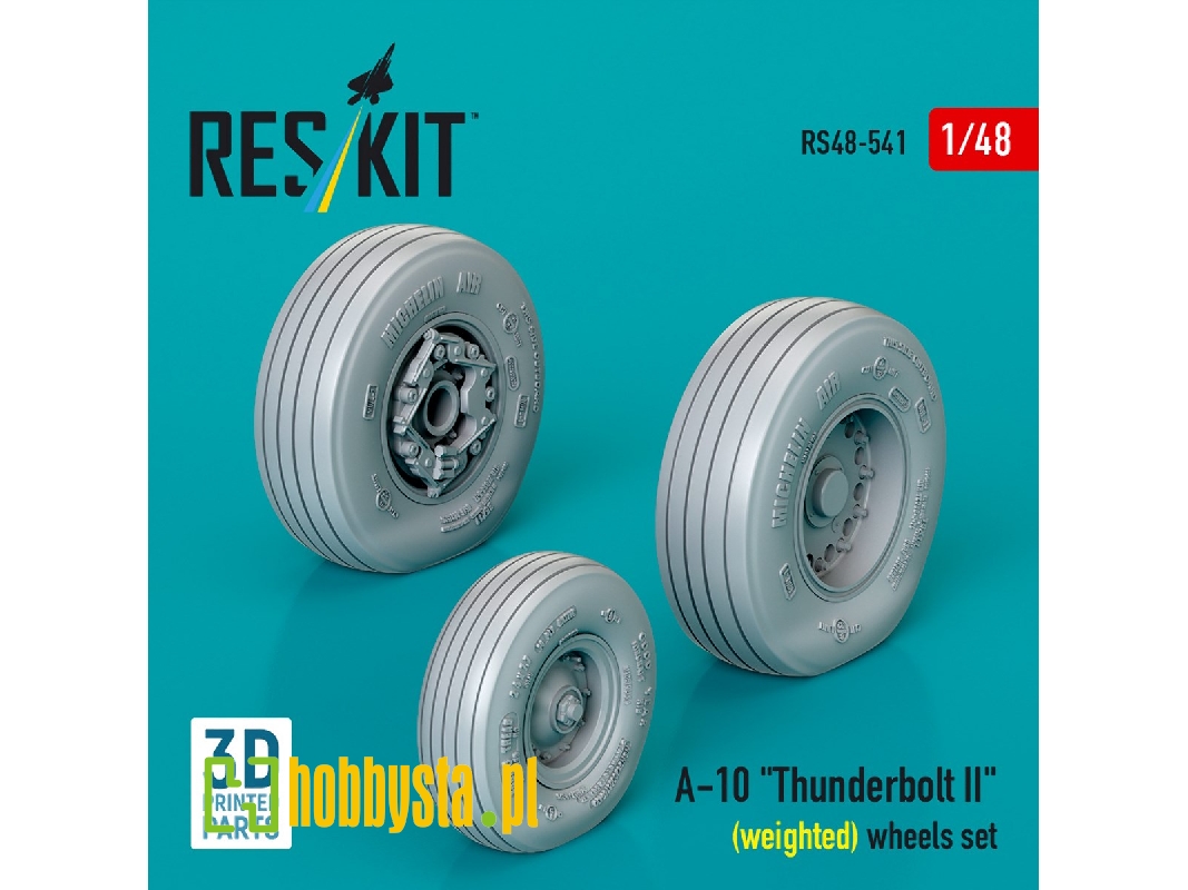 Faichild A-10 Thunderbolt Ii - Weighted Wheels Set (3d Printed) - zdjęcie 1