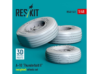 Faichild A-10 Thunderbolt Ii - Weighted Wheels Set (3d Printed) - zdjęcie 3