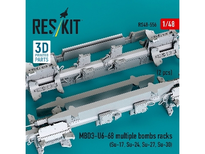 Mbd3-u6-68 Multiple Bombs Racks (2 Pcs / 3d Printed) - zdjęcie 2