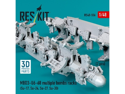 Mbd3-u6-68 Multiple Bombs Racks (2 Pcs / 3d Printed) - zdjęcie 3