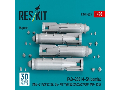 Fab-250 &#1052;-54 Bombs (4 Pcs / 3d Printed) - zdjęcie 2