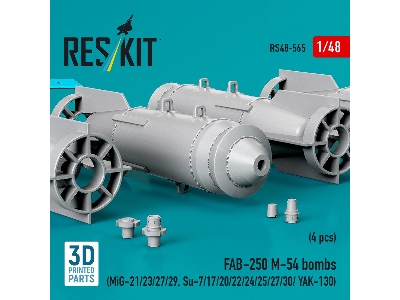 Fab-250 &#1052;-54 Bombs (4 Pcs / 3d Printed) - zdjęcie 3