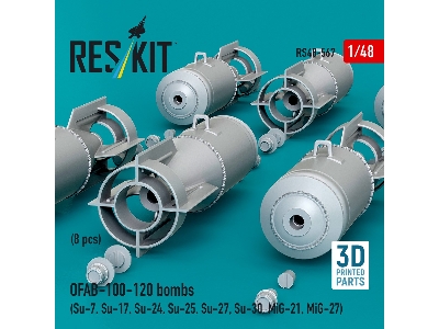 Ofab-100-120 Bombs (8 Pcs / 3d Printed) - zdjęcie 3