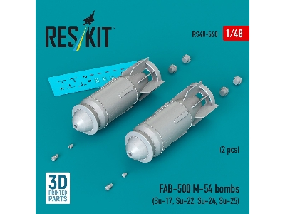 Fab-500 M-54 Bombs (2 Pcs / 3d Printed) - zdjęcie 1