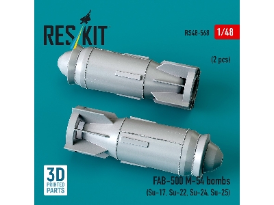 Fab-500 M-54 Bombs (2 Pcs / 3d Printed) - zdjęcie 2