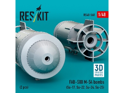 Fab-500 M-54 Bombs (2 Pcs / 3d Printed) - zdjęcie 3