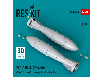 Fab-500 M-62 Bombs (2 Pcs / 3d Printed) - zdjęcie 2