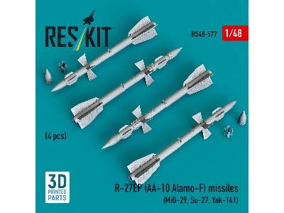 R-27ep (Aa-10 Alamo-f) Missiles (4 Pcs / 3d Printed) - zdjęcie 2