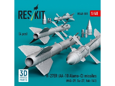 R-27er (Aa-10 Alamo-c) Missiles (4 Pcs / 3d Printed) - zdjęcie 3