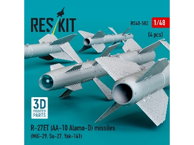 R-27et (Aa-10 Alamo-d) Missiles (4 Pcs / 3d Printed) - zdjęcie 3