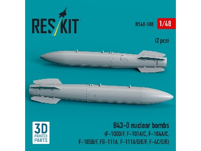 B43-0 Nuclear Bombs (2 Pcs / 3d Printed) - zdjęcie 2