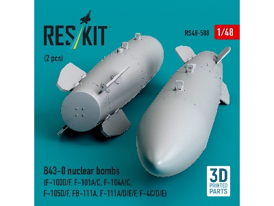 B43-0 Nuclear Bombs (2 Pcs / 3d Printed) - zdjęcie 3