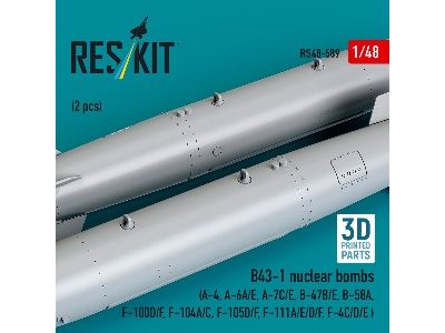B43-1 Nuclear Bombs (2 Pcs / 3d Printed) - zdjęcie 2