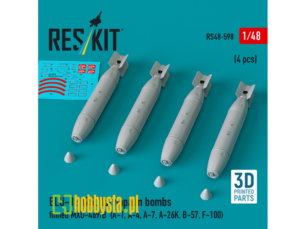 Blu-1b (750 Lb) Napalm Bombs Finned Mxu-469/B (4 Pcs / 3d Printed) - zdjęcie 1 Blu-1b (750 Lb) Napalm Bombs Finned Mxu-469/B (4 Pcs / 3d Printed) - zdjęcie 1