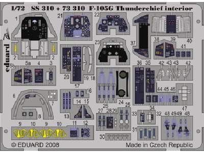  F-105G interior S. A. 1/72 - Trumpeter - blaszki - zdjęcie 1