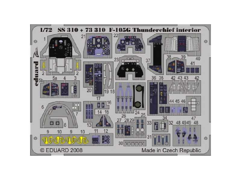 F-105G interior S. A. 1/72 - Trumpeter - blaszki - zdjęcie 1 F-105G interior S. A. 1/72 - Trumpeter - blaszki - zdjęcie 1