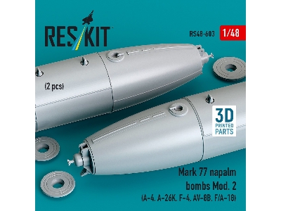 Mark 77 Napalm Bombs Mod.2 (2 Pcs / 3d Printed) - zdjęcie 3